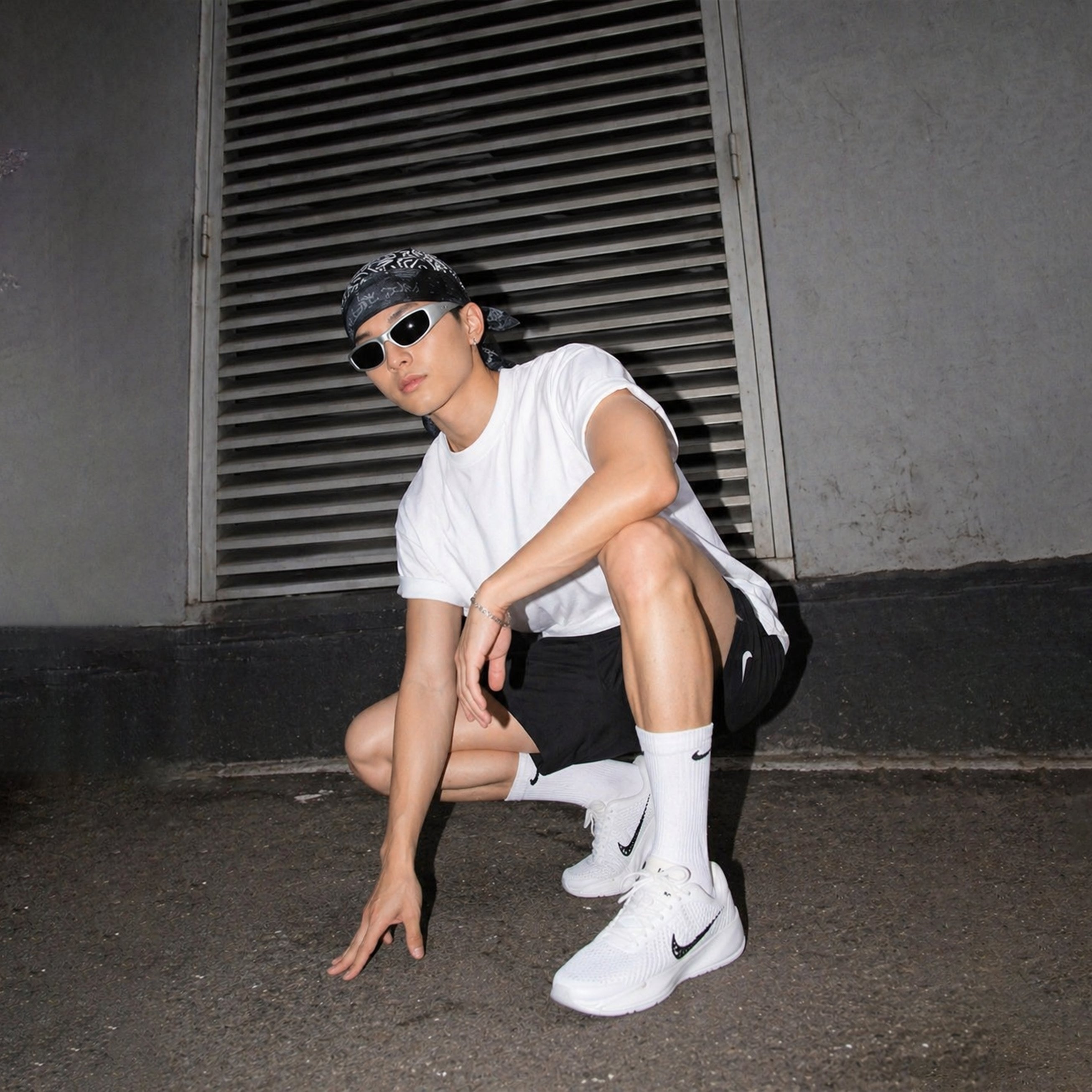 41studio Oversize T-shirt cut sleeves | White
