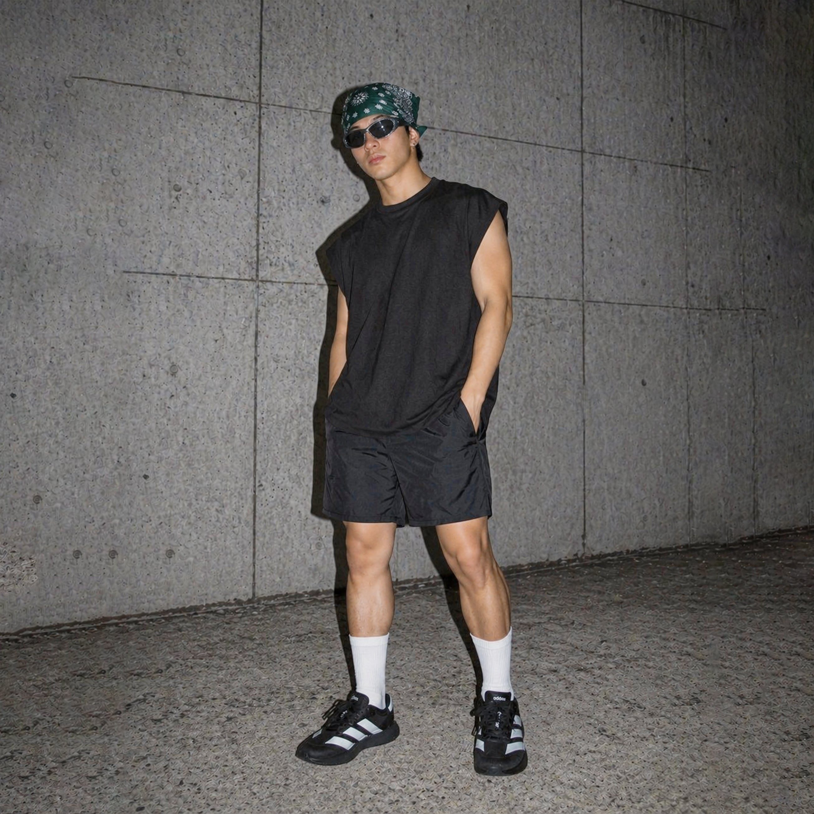 41studio Oversize T-shirt cut sleeves | Black