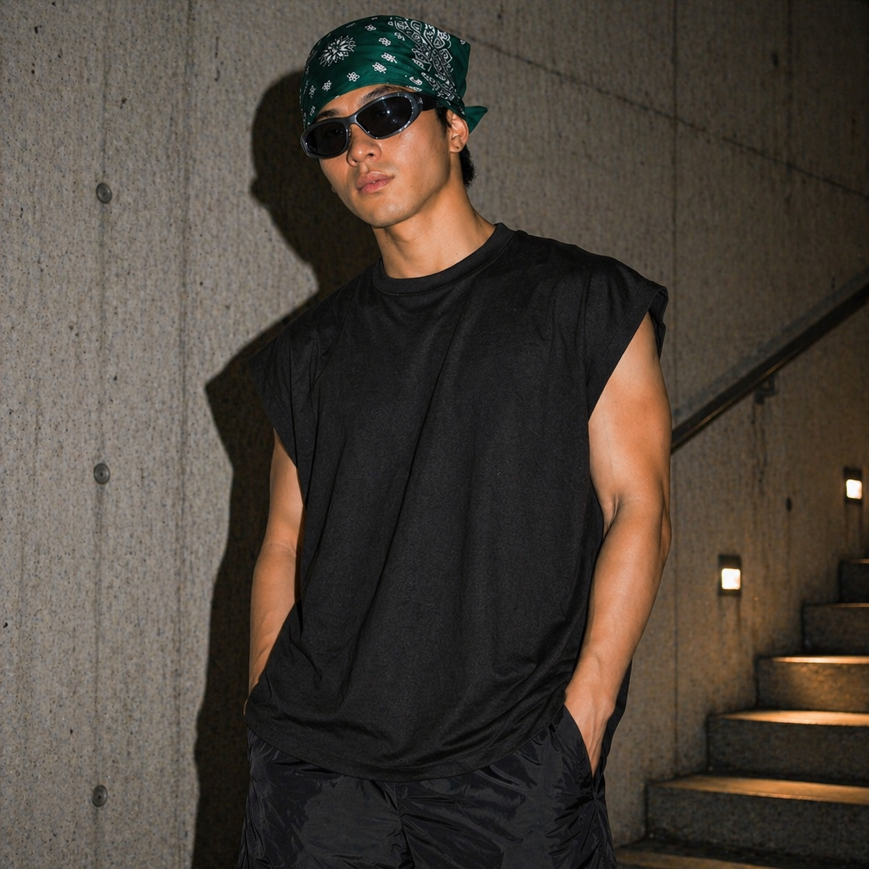 41studio Oversize T-shirt cut sleeves | Black